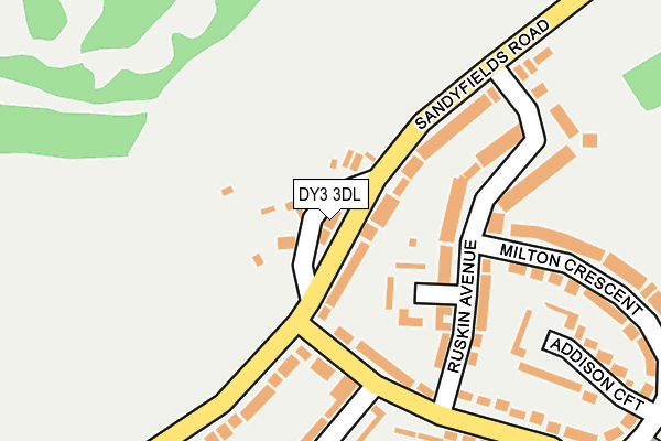 DY3 3DL map - OS OpenMap – Local (Ordnance Survey)