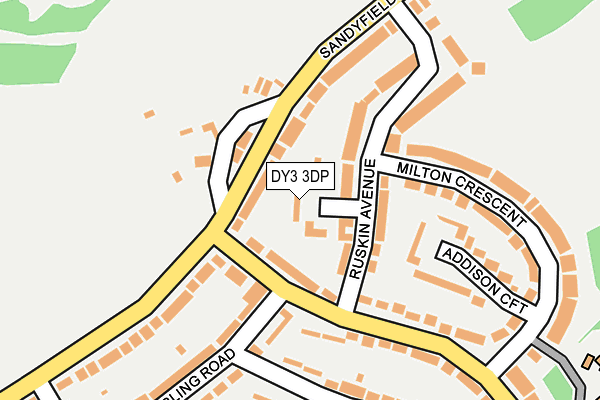 DY3 3DP map - OS OpenMap – Local (Ordnance Survey)
