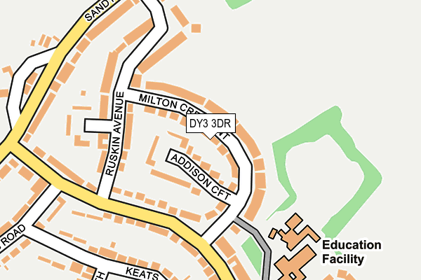 DY3 3DR map - OS OpenMap – Local (Ordnance Survey)