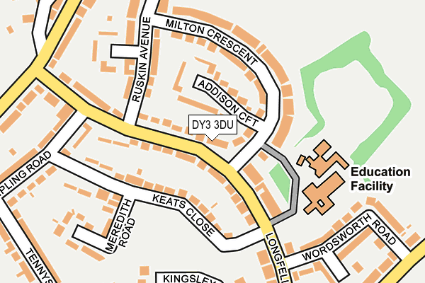 DY3 3DU map - OS OpenMap – Local (Ordnance Survey)