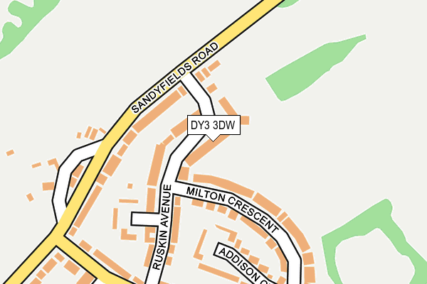 DY3 3DW map - OS OpenMap – Local (Ordnance Survey)