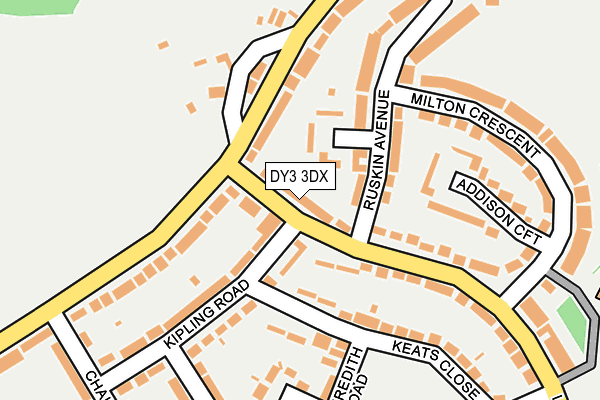 DY3 3DX map - OS OpenMap – Local (Ordnance Survey)