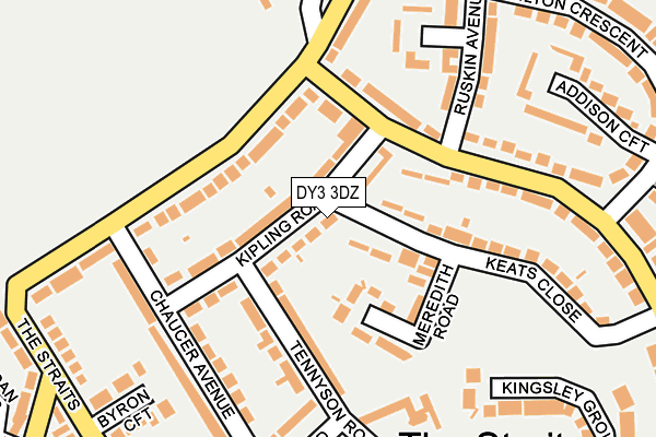DY3 3DZ map - OS OpenMap – Local (Ordnance Survey)