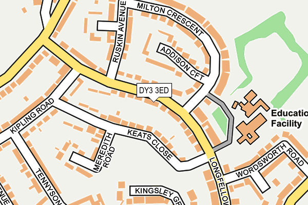 DY3 3ED map - OS OpenMap – Local (Ordnance Survey)