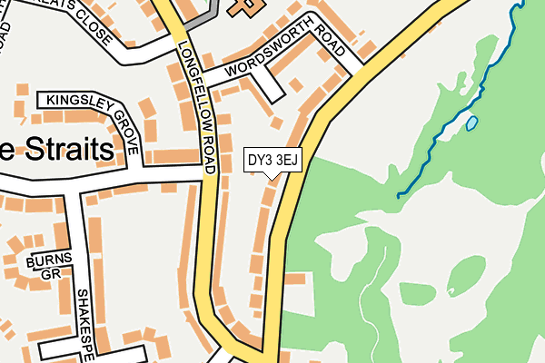 DY3 3EJ map - OS OpenMap – Local (Ordnance Survey)