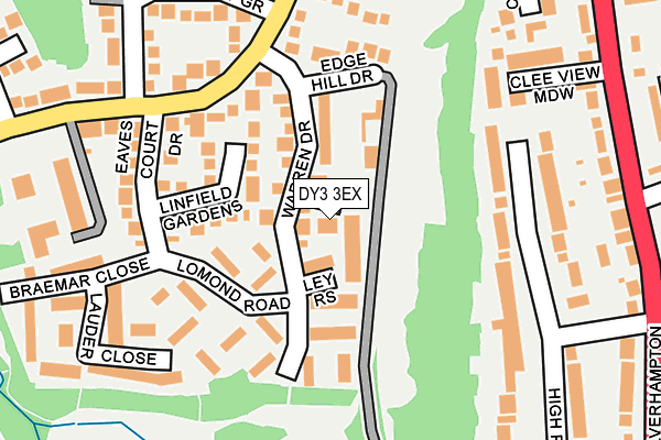 DY3 3EX map - OS OpenMap – Local (Ordnance Survey)