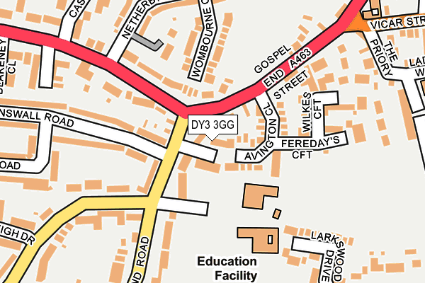 DY3 3GG map - OS OpenMap – Local (Ordnance Survey)