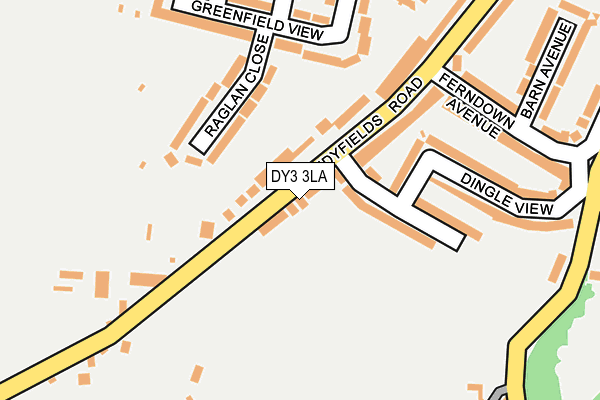 DY3 3LA map - OS OpenMap – Local (Ordnance Survey)