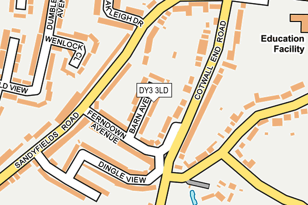 DY3 3LD map - OS OpenMap – Local (Ordnance Survey)