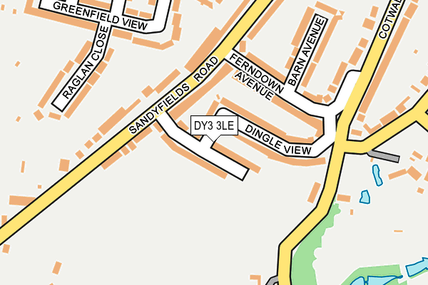 DY3 3LE map - OS OpenMap – Local (Ordnance Survey)