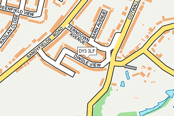 DY3 3LF map - OS OpenMap – Local (Ordnance Survey)