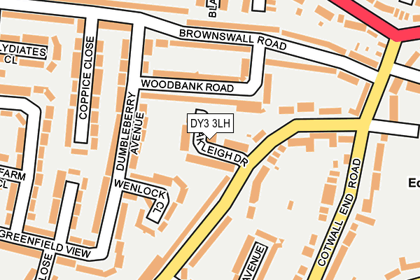 DY3 3LH map - OS OpenMap – Local (Ordnance Survey)