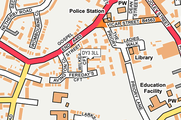 DY3 3LL map - OS OpenMap – Local (Ordnance Survey)
