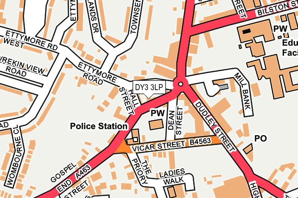 DY3 3LP map - OS OpenMap – Local (Ordnance Survey)