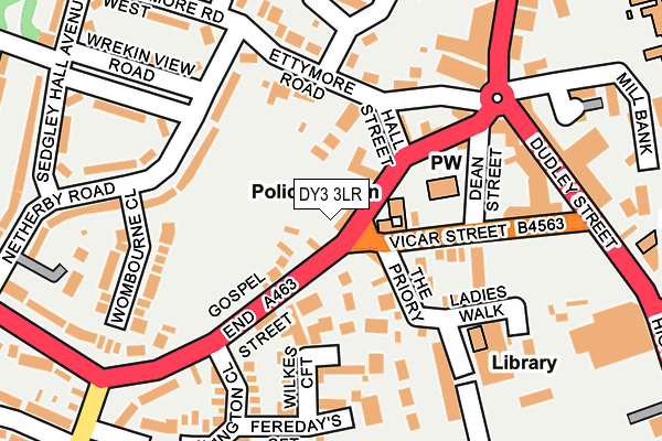 DY3 3LR map - OS OpenMap – Local (Ordnance Survey)