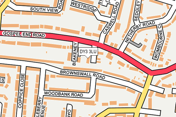 DY3 3LU map - OS OpenMap – Local (Ordnance Survey)