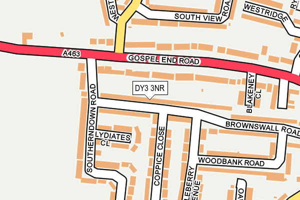 DY3 3NR map - OS OpenMap – Local (Ordnance Survey)