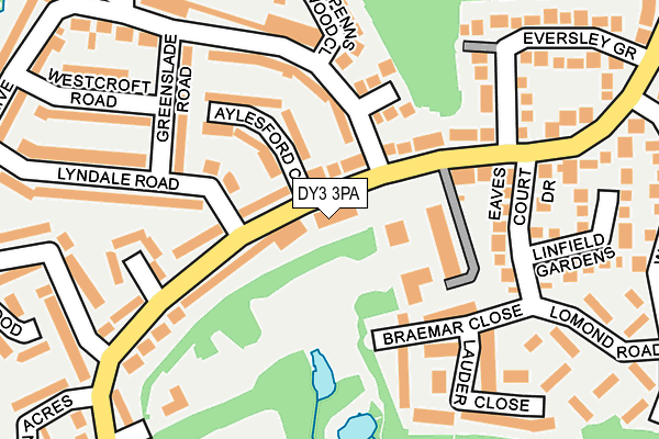 DY3 3PA map - OS OpenMap – Local (Ordnance Survey)