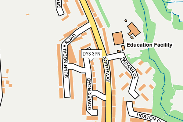 DY3 3PN map - OS OpenMap – Local (Ordnance Survey)