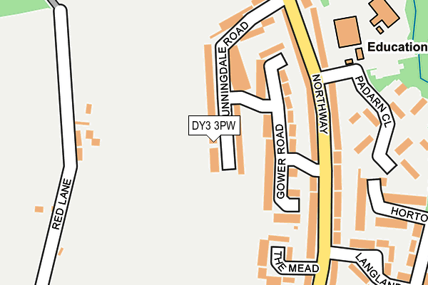 DY3 3PW map - OS OpenMap – Local (Ordnance Survey)