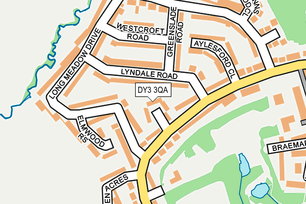 DY3 3QA map - OS OpenMap – Local (Ordnance Survey)