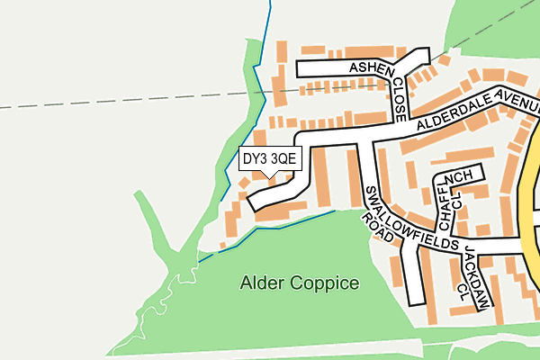 DY3 3QE map - OS OpenMap – Local (Ordnance Survey)