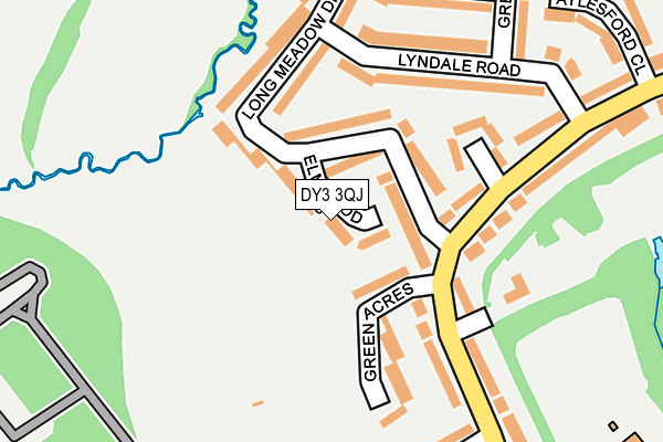 DY3 3QJ map - OS OpenMap – Local (Ordnance Survey)