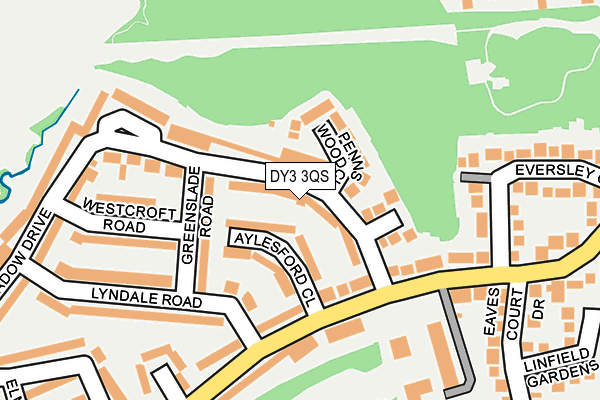 DY3 3QS map - OS OpenMap – Local (Ordnance Survey)