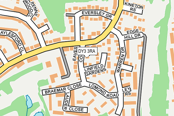DY3 3RA map - OS OpenMap – Local (Ordnance Survey)