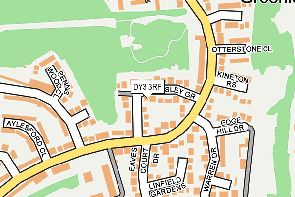 DY3 3RF map - OS OpenMap – Local (Ordnance Survey)