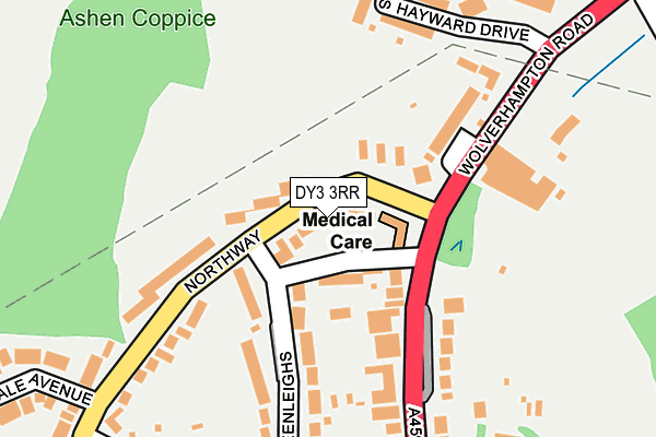 DY3 3RR map - OS OpenMap – Local (Ordnance Survey)