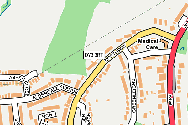 DY3 3RT map - OS OpenMap – Local (Ordnance Survey)