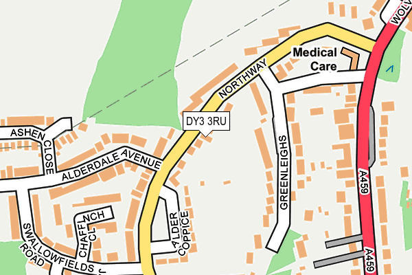 DY3 3RU map - OS OpenMap – Local (Ordnance Survey)