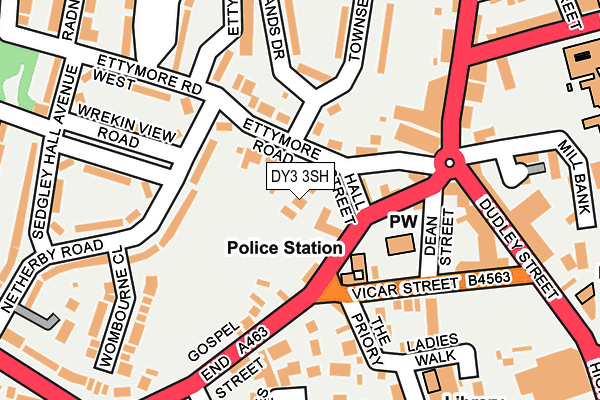 DY3 3SH map - OS OpenMap – Local (Ordnance Survey)