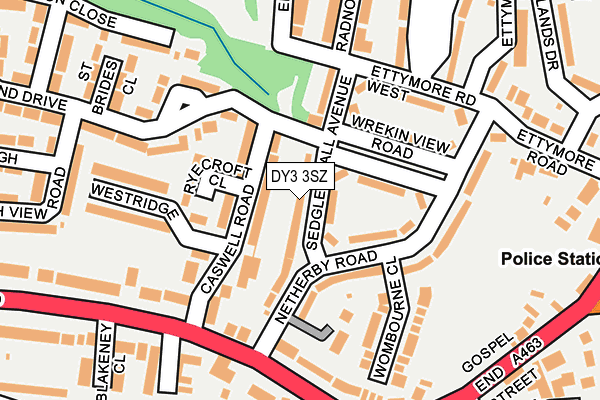 DY3 3SZ map - OS OpenMap – Local (Ordnance Survey)