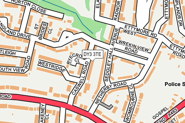 DY3 3TE map - OS OpenMap – Local (Ordnance Survey)