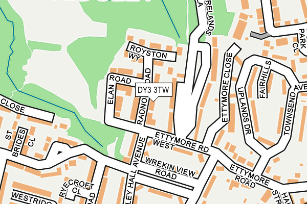 DY3 3TW map - OS OpenMap – Local (Ordnance Survey)