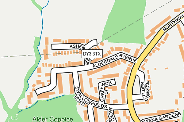 DY3 3TX map - OS OpenMap – Local (Ordnance Survey)