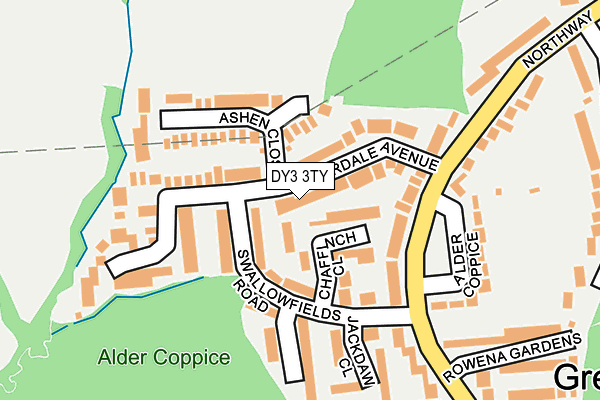 DY3 3TY map - OS OpenMap – Local (Ordnance Survey)