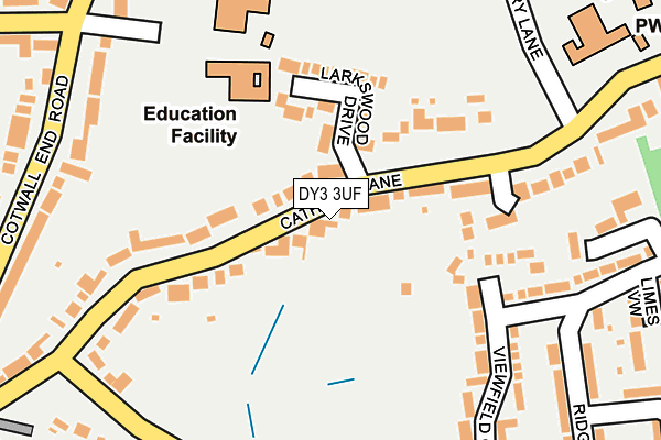 DY3 3UF map - OS OpenMap – Local (Ordnance Survey)
