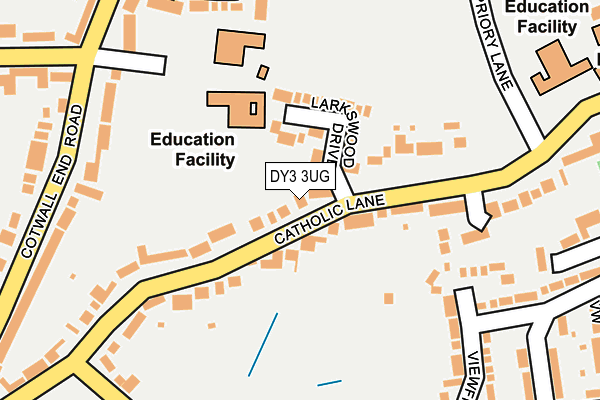 DY3 3UG map - OS OpenMap – Local (Ordnance Survey)