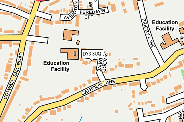 DY3 3UQ map - OS OpenMap – Local (Ordnance Survey)