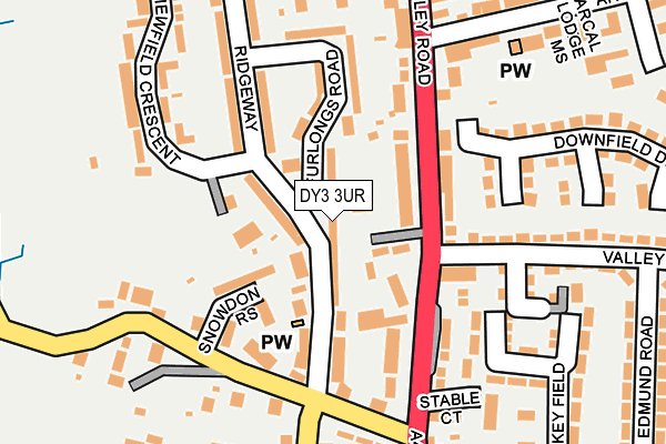 DY3 3UR map - OS OpenMap – Local (Ordnance Survey)