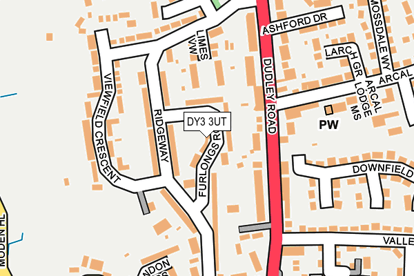 DY3 3UT map - OS OpenMap – Local (Ordnance Survey)