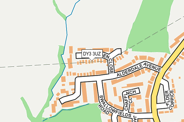 DY3 3UZ map - OS OpenMap – Local (Ordnance Survey)