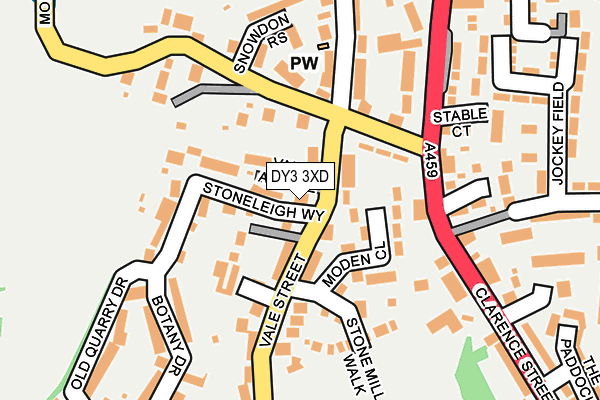DY3 3XD map - OS OpenMap – Local (Ordnance Survey)
