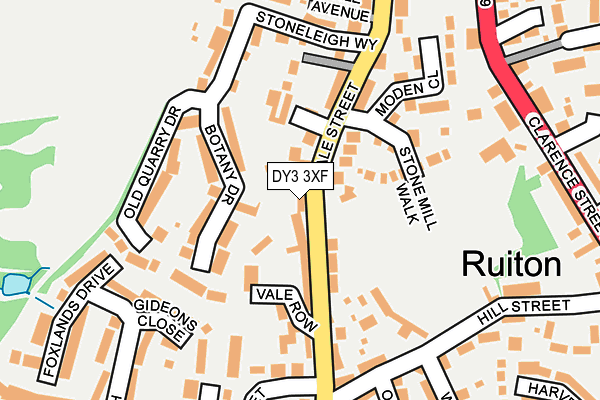 DY3 3XF map - OS OpenMap – Local (Ordnance Survey)