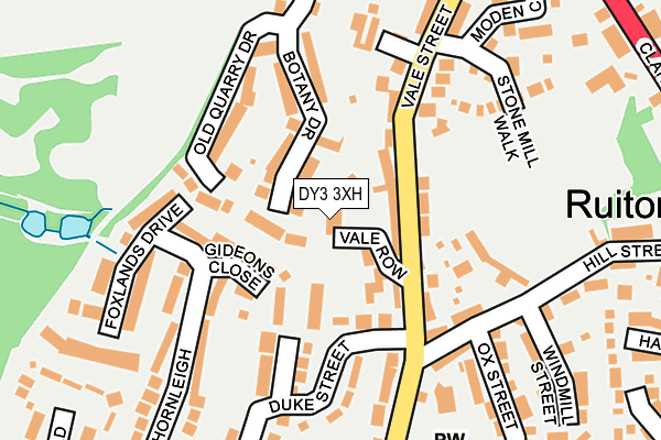 DY3 3XH map - OS OpenMap – Local (Ordnance Survey)