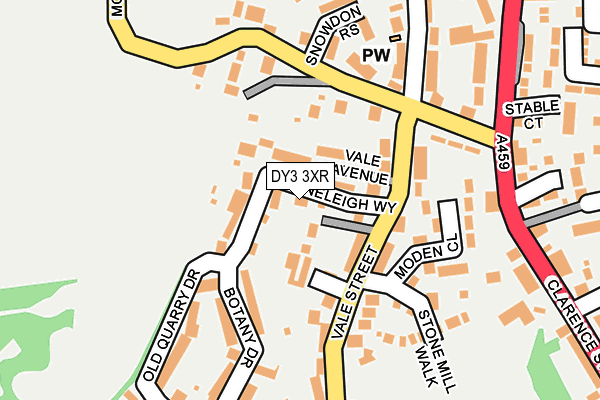 DY3 3XR map - OS OpenMap – Local (Ordnance Survey)