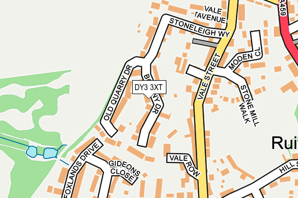 DY3 3XT map - OS OpenMap – Local (Ordnance Survey)